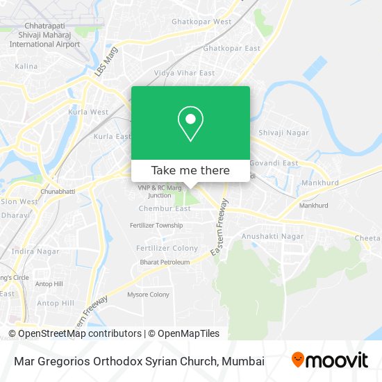 Mar Gregorios Orthodox Syrian Church map