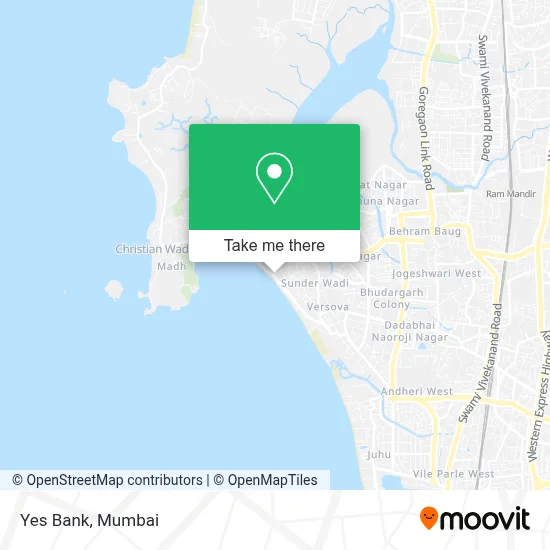 Yes Bank map
