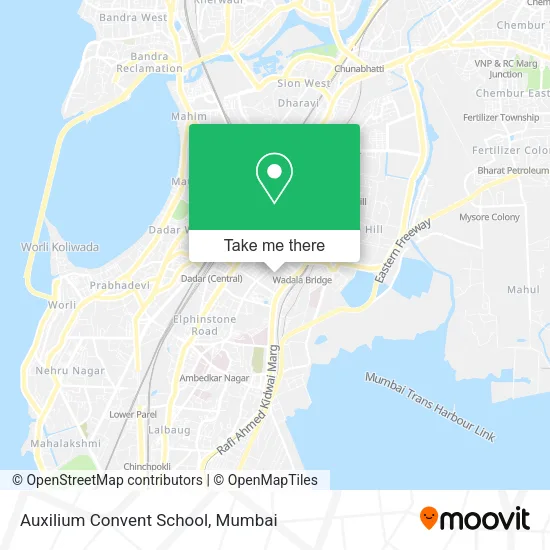 Auxilium Convent School map