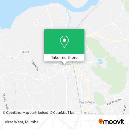 Virar West map