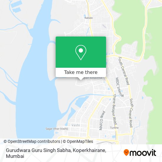 Gurudwara Guru Singh Sabha, Koperkhairane map