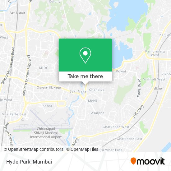 How to get to Hyde Park in Andheri East by Bus, Train or Metro?