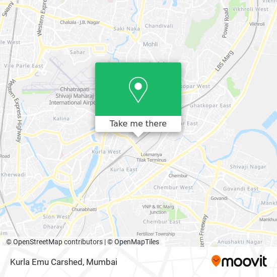 Kurla Emu Carshed map