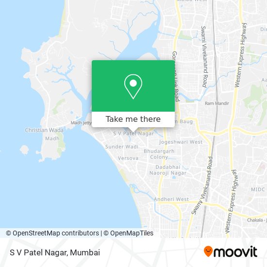 S V Patel Nagar map