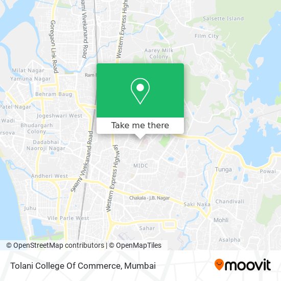 Tolani College Of Commerce map