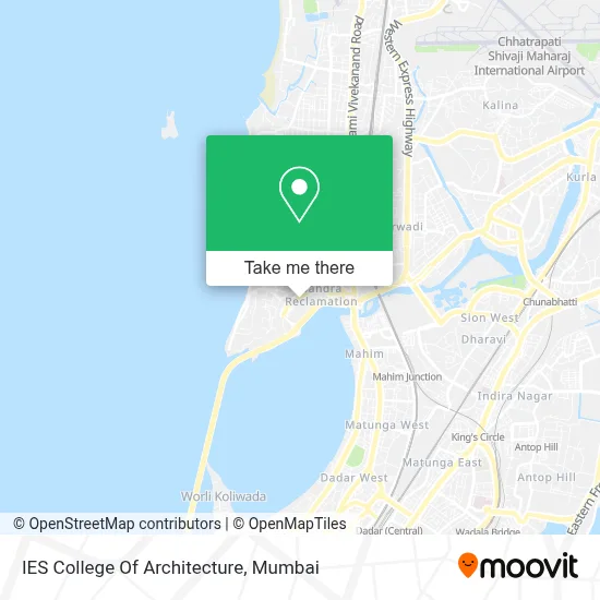 IES College Of Architecture map