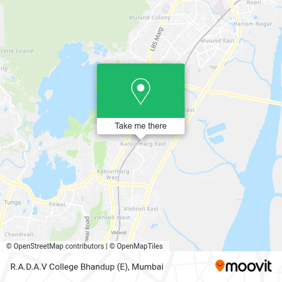 R.A.D.A.V College Bhandup (E) map