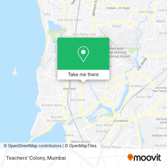 Teachers' Colony map