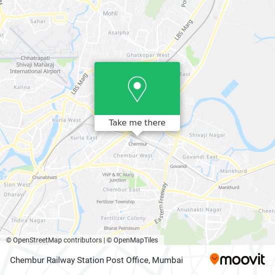 Chembur Railway Station Post Office map