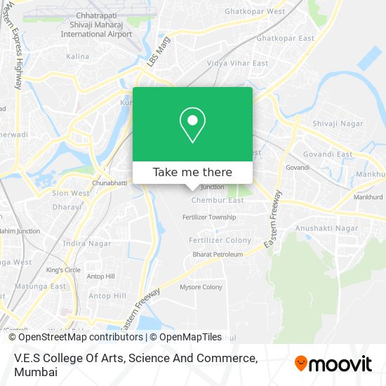 V.E.S College Of Arts, Science And Commerce map