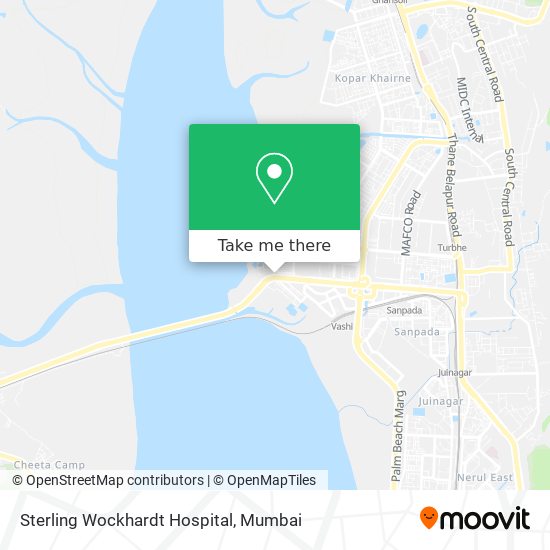 Sterling Wockhardt Hospital map