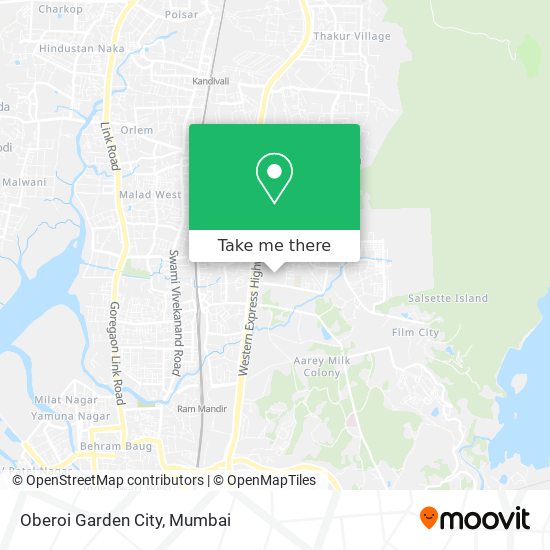 Oberoi Garden City map