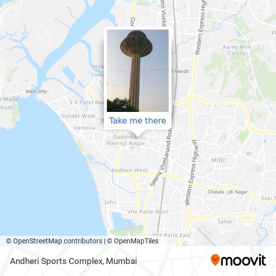 Andheri Sports Complex map