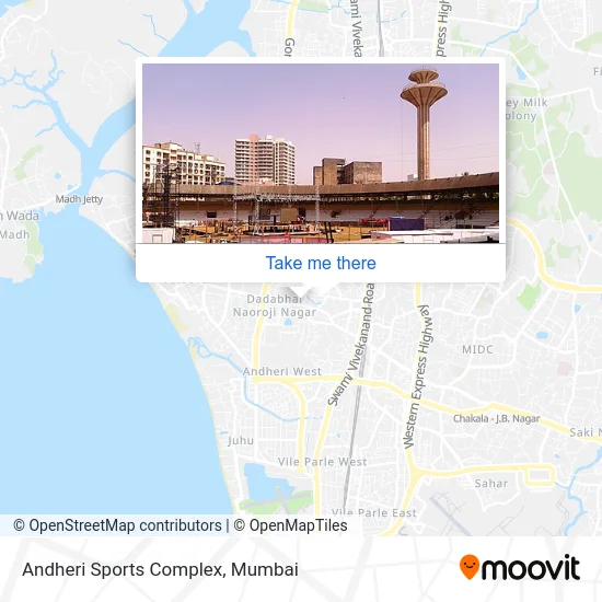 Andheri Sports Complex map