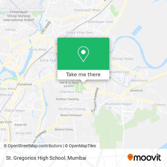 St. Gregorios High School map