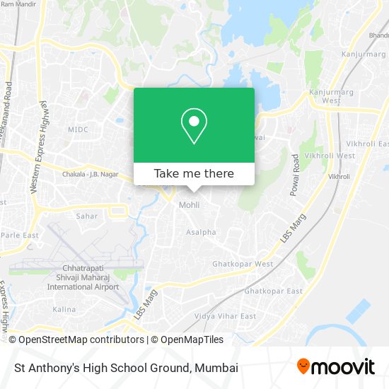 St Anthony's High School Ground map