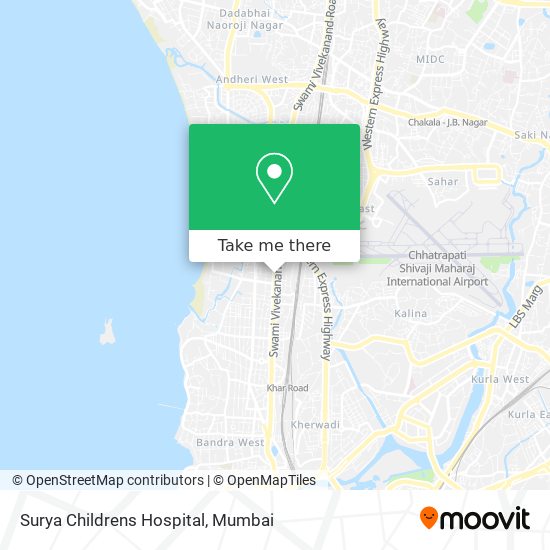 Surya Childrens Hospital map