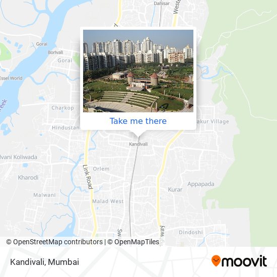 Kandivali map