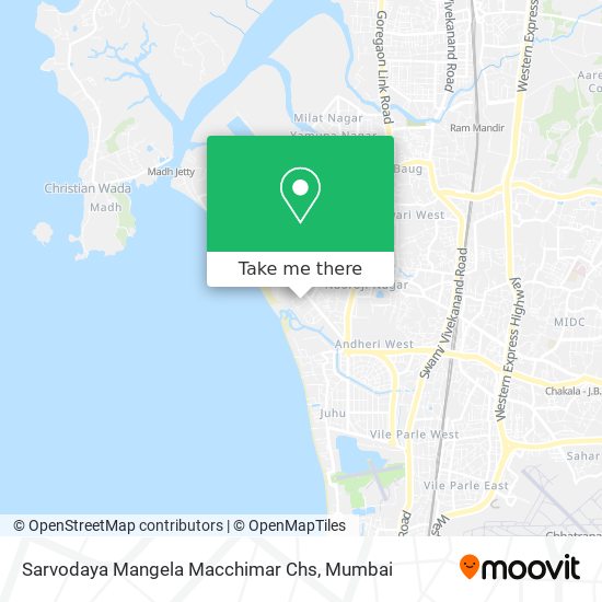 Sarvodaya Mangela Macchimar Chs map