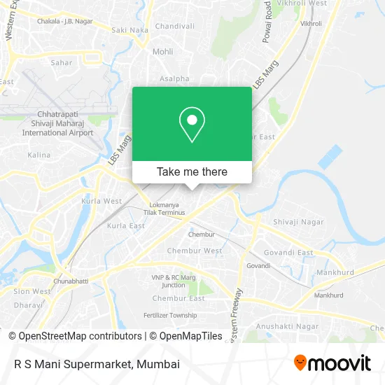 R S Mani Supermarket map