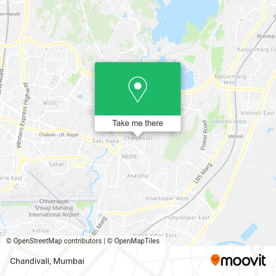 Chandivali map