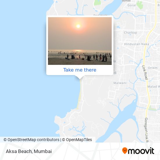 Aksa Beach map