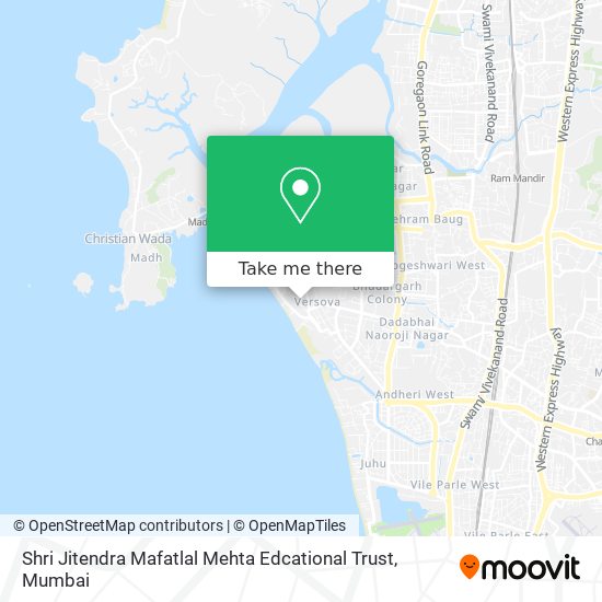 Shri Jitendra Mafatlal Mehta Edcational Trust map