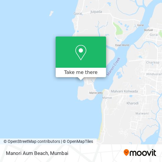 Manori Aum Beach map