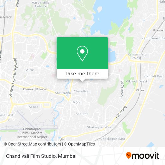 Chandivali Film Studio map