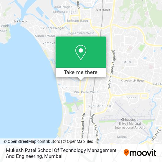 Mukesh Patel School Of Technology Management And Engineering map