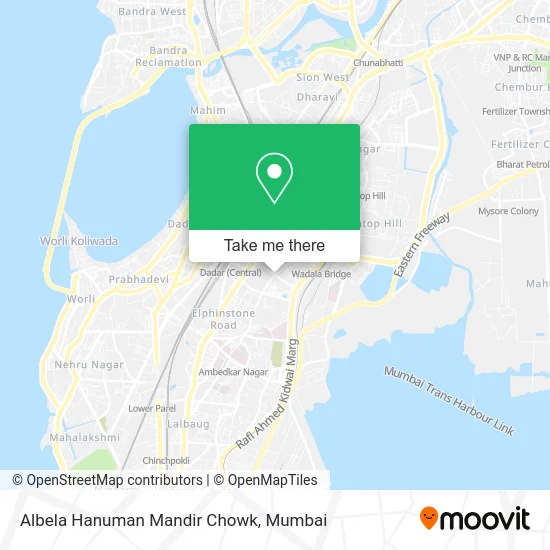 Albela Hanuman Mandir Chowk map