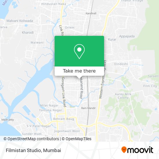 Filmistan Studio map