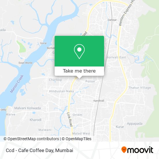 Ccd - Cafe Coffee Day map