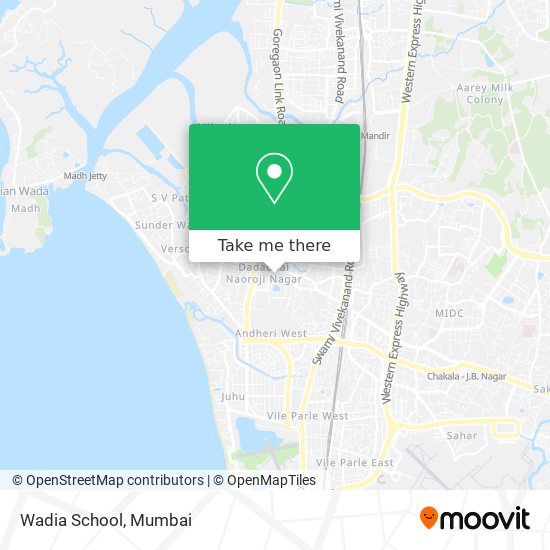 Wadia School map