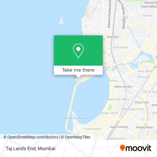 Taj Lands End map