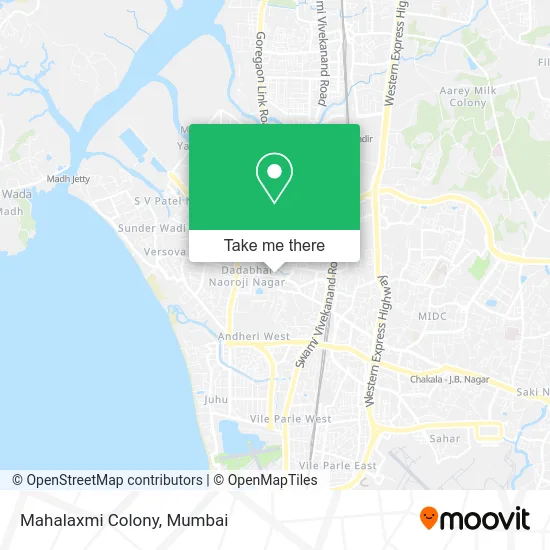 Mahalaxmi Colony map