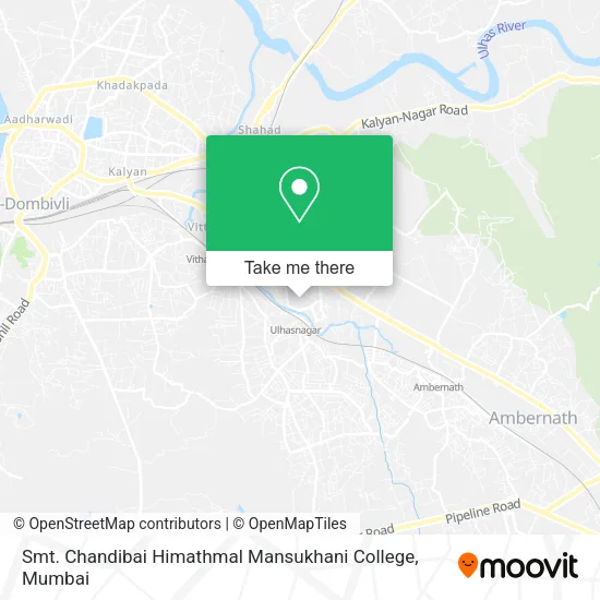 Smt. Chandibai Himathmal Mansukhani College map