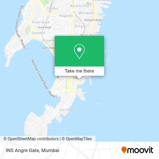 INS Angre Gate map