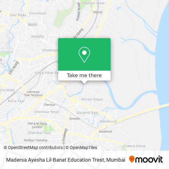 Madersa Ayesha Lil-Banat Education Trest map