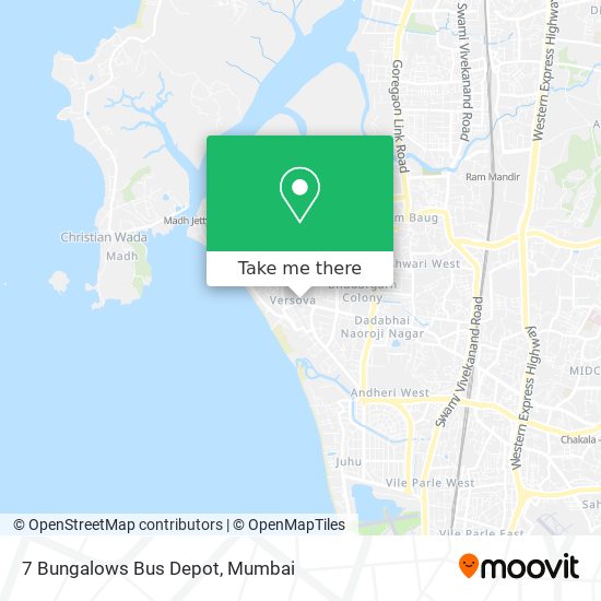 7 Bungalows Bus Depot map