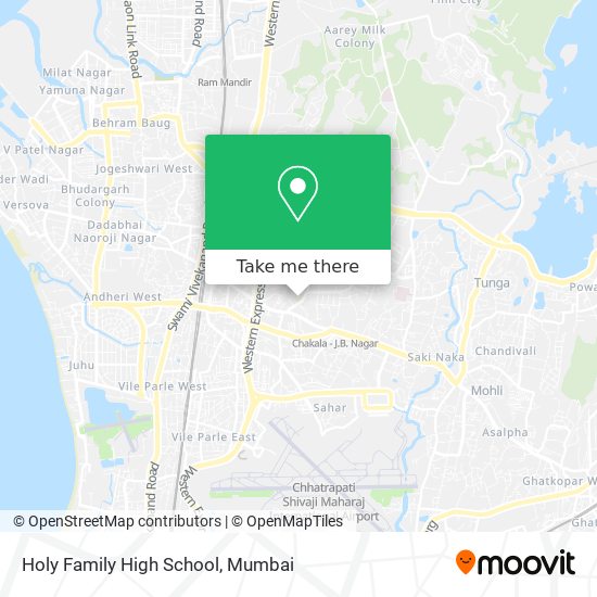 Holy Family High School map