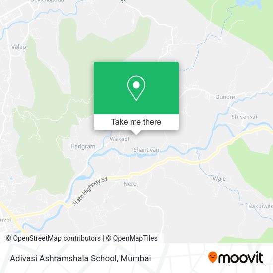 Adivasi Ashramshala School map
