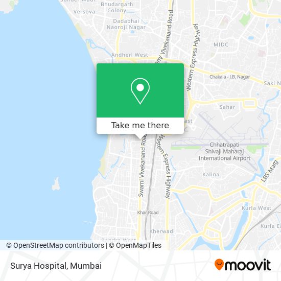 Surya Hospital map