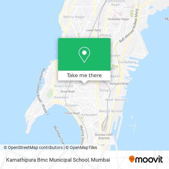 Kamathipura Bmc Municipal School map