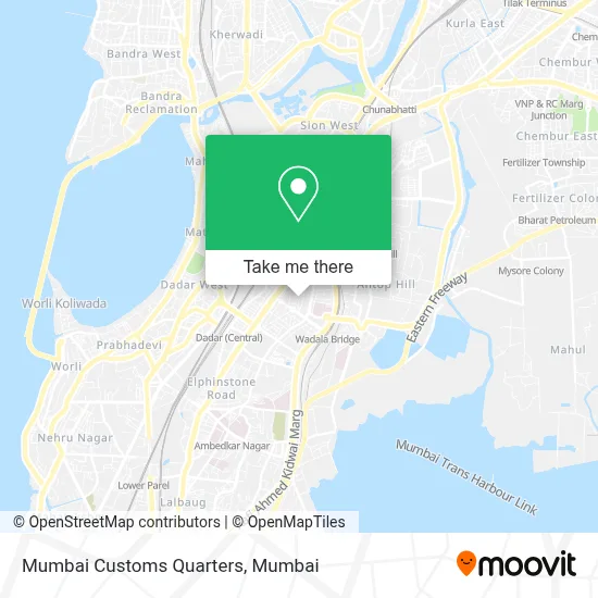 Mumbai Customs Quarters map