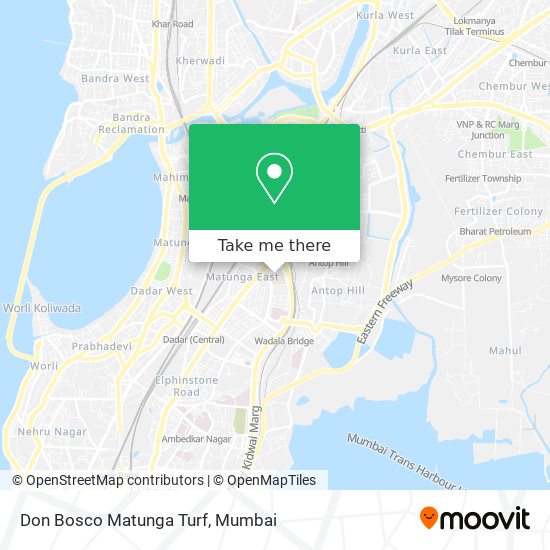 Don Bosco Matunga Turf map