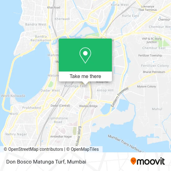 Don Bosco Matunga Turf map