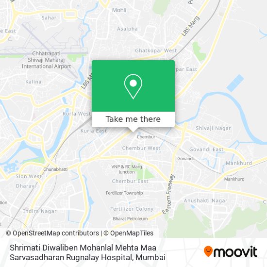 Shrimati Diwaliben Mohanlal Mehta Maa Sarvasadharan Rugnalay Hospital map