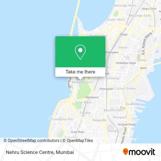 Nehru Science Centre map