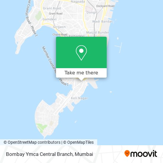 Bombay Ymca Central Branch map